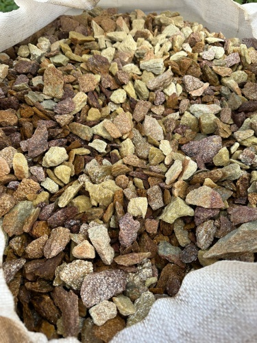 Златолит персиковый декоративная каменная крошка купить в Коркино