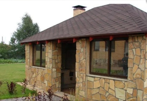 Плитняк златолит жёлтый для фасада 1,5-3 см купить в Коркино