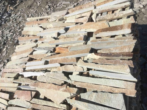 Горбушка златолит золотистый для облицовки купить в Коркино